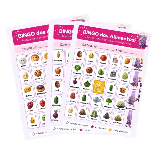 Bingo dos Alimentos Novos